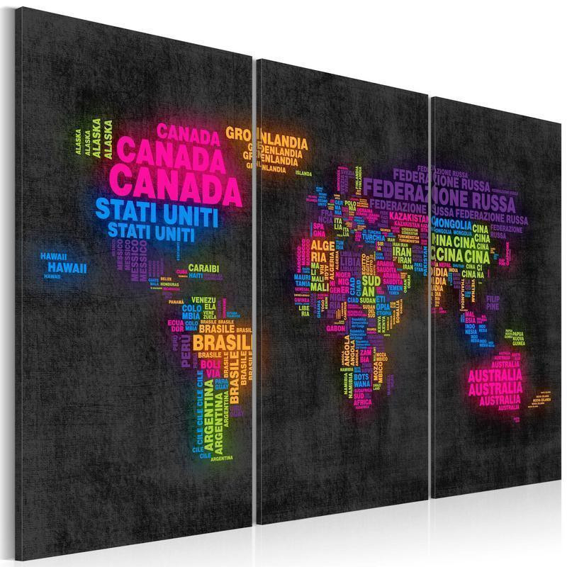 68,00 € Pilt korkplaadil - Mappa del Mondo