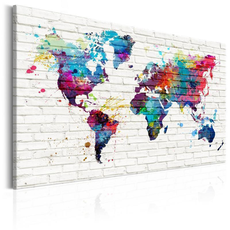 76,00 €Tableau en liège - Walls of the World