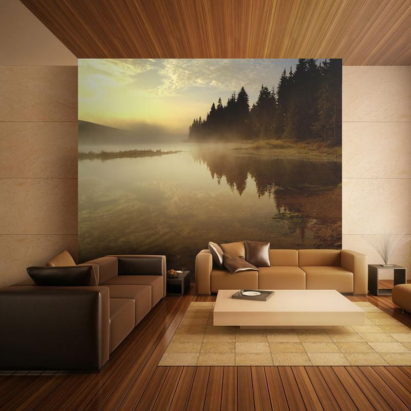 73,00 € Fotobehang - Forest and lake