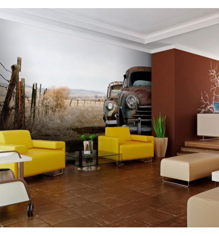 Wall Mural - Two old American cars