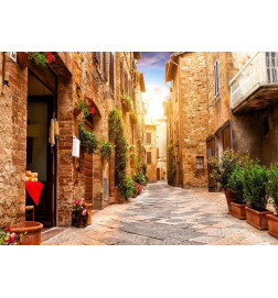 Fotobehang - Colourful Street in Tuscany