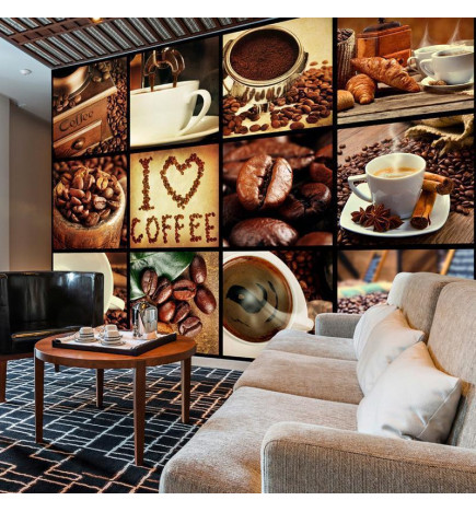 Fotobehang - Coffee - Collage
