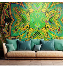 Mural de parede - Mandala: Emerald Fantasy
