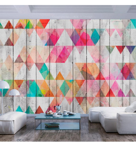 Wall Mural - Rainbow Triangles
