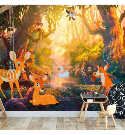 Fototapeet - Animals in the Forest
