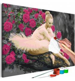 Cuadro para colorear - Rose Ballerina