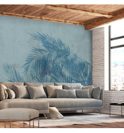 Mural de parede - Palm Trees in Blue