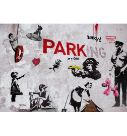 Carta da parati - [Banksy] Graffiti Diveristy