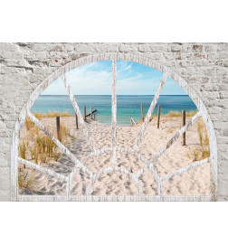 Fototapet - Window View - Beach