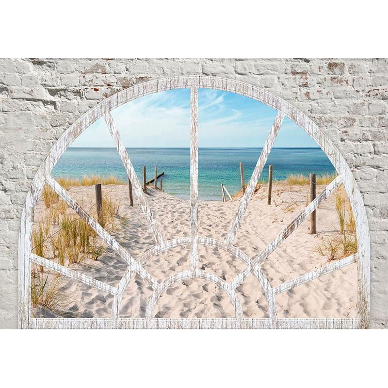34,00 € Fotobehang - Window View - Beach