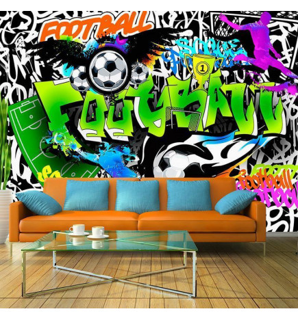 Fototapet - Football Graffiti