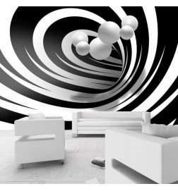 Wall Mural - Twisted In Black & White