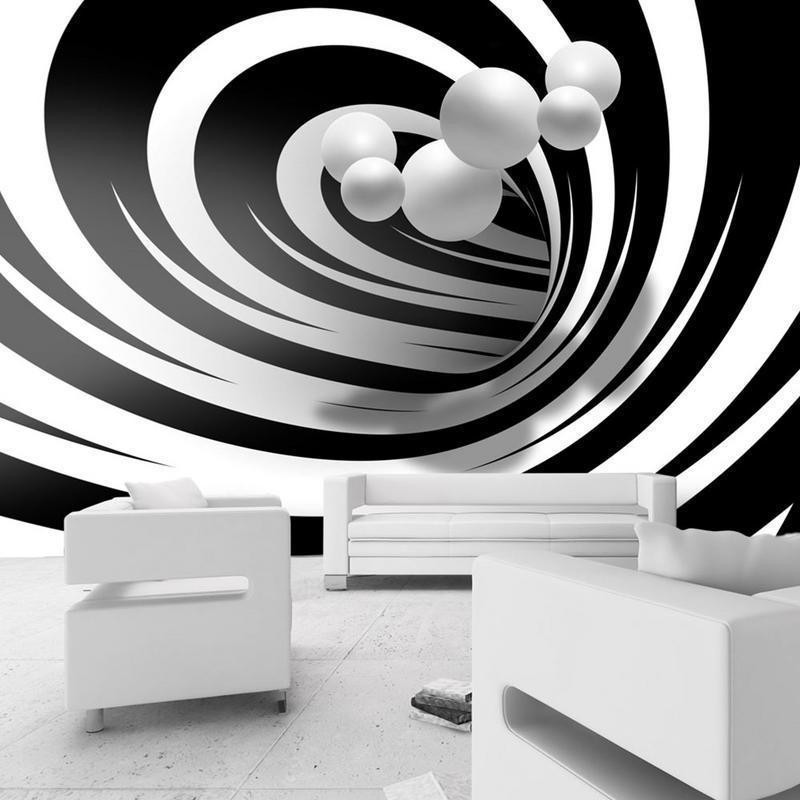 34,00 € Wall Mural - Twisted In Black & White