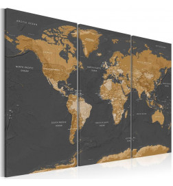 Canvas Print - World Map: Modern Aesthetics