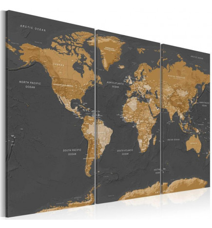 Cuadro - World Map: Modern Aesthetics