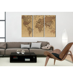 Canvas Print - Stylish World Map