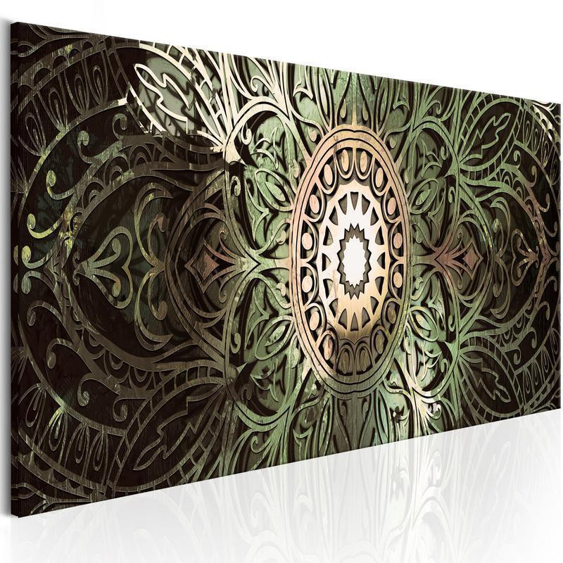 82,90 € Canvas Print - Emerald Mandala