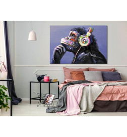 31,90 € Canvas Print - Musical Monkey (1 Part) Wide