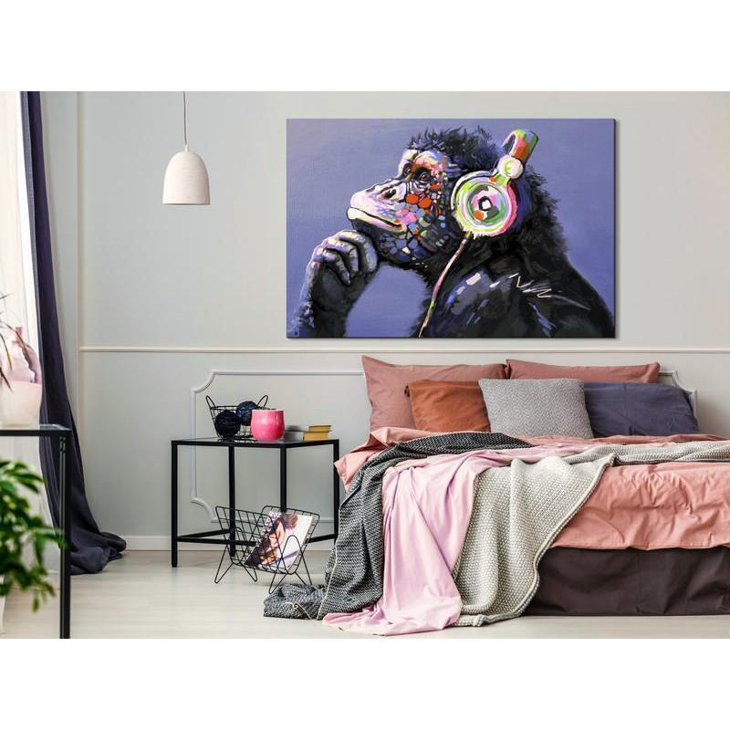 31,90 € Canvas Print - Musical Monkey (1 Part) Wide