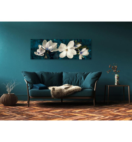 Paveikslas - Avant-Garde Magnolia (1 Part) Narrow Turquoise