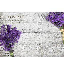 Fotobehang - Lavender postcard