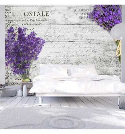 Fototapete - Lavender postcard