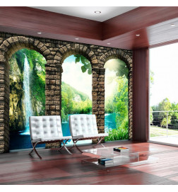 Wall Mural - Mysterious waterfall