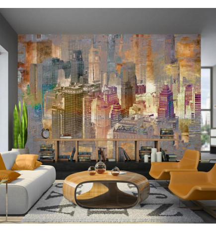 Wall Mural - City in the mist
