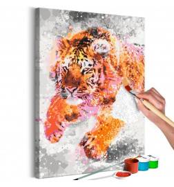 52,00 € Cuadro para colorear - Running Tiger