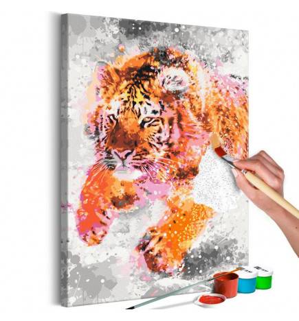 52,00 € DIY canvas painting - Running Tiger