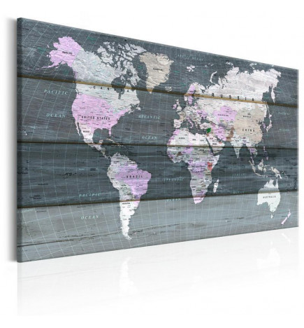 Decorative Pinboard - Journey through the World