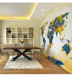 73,00 € Wall Mural - Map of the World - Sun and sky