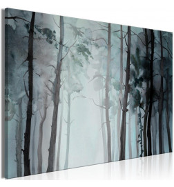 Schilderij - Hazy Forest (1 Part) Wide