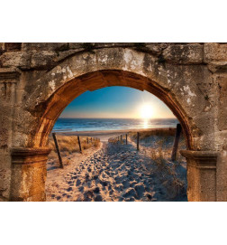 Fototapete - Arch and Beach