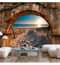 Fototapet - Arch and Beach
