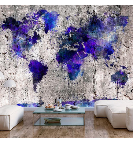 Wall Mural - World Map: Ink Blots