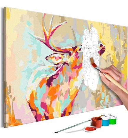 Quadro pintado por você - Proud Deer