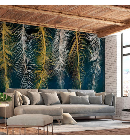 Wall Mural - Gilded Feathers