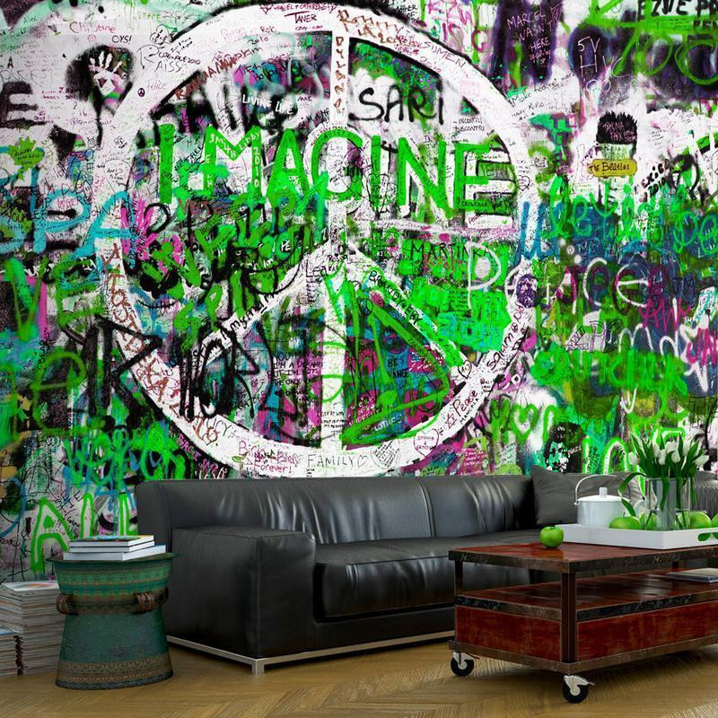 34,00 € Fotobehang - Green Graffiti