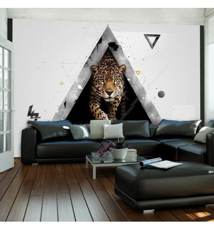 Fotomurale con una tigre nel soggiorno di casa tua