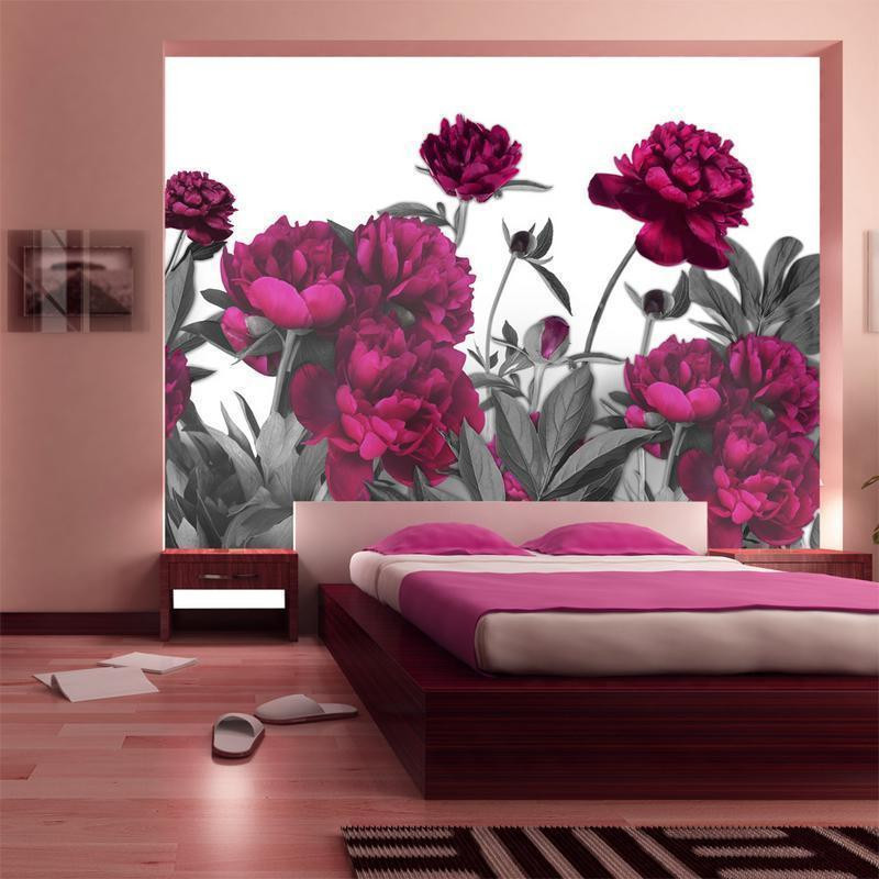 34,00 € Wall Mural - Lush Meadow - Natural Energetic Flowers on a Bright Background