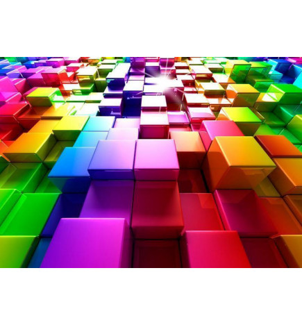 Fotomural - Colored Cubes