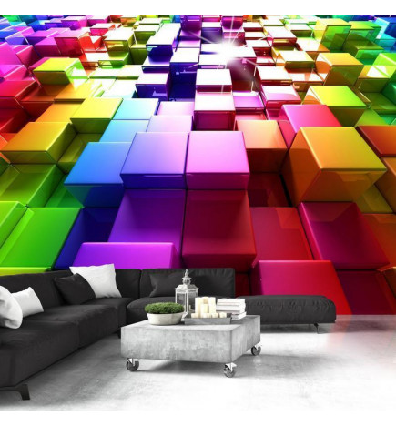 Wall Mural - Colored Cubes