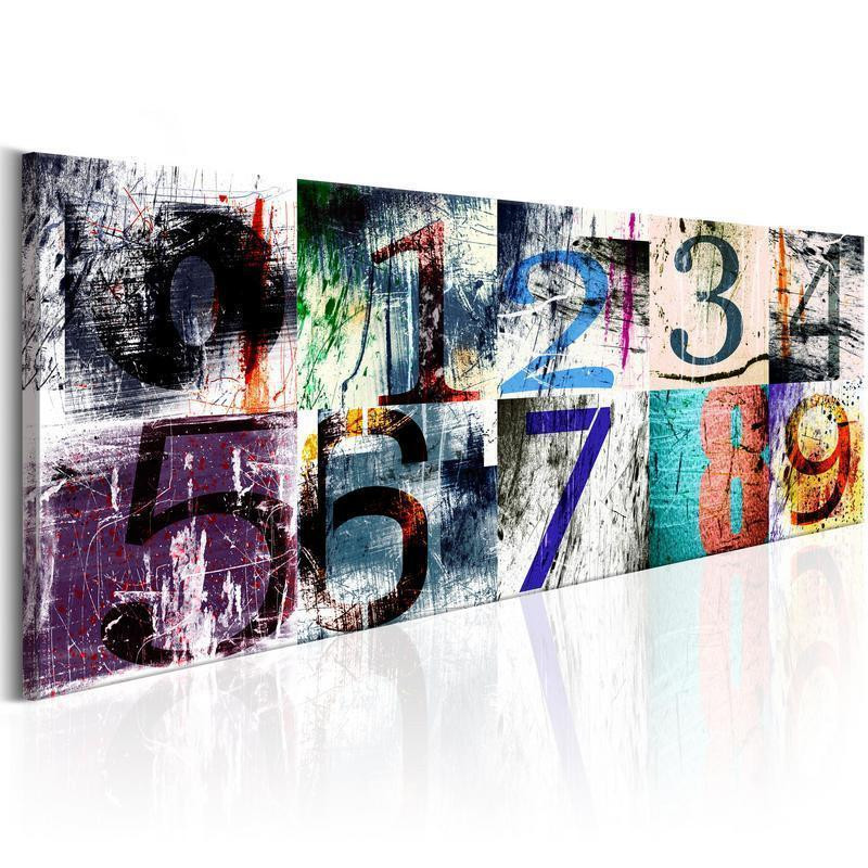 82,90 € Canvas Print - Colourful Numbers