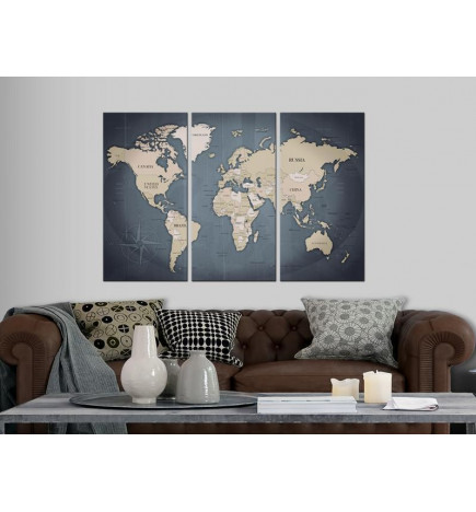 61,90 € Canvas Print - Anthracitic World