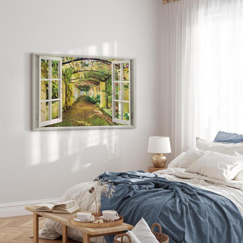31,90 € Glezna - Window: View on Pergola