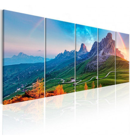 92,90 € Canvas Print - Rainbow in the Alps I