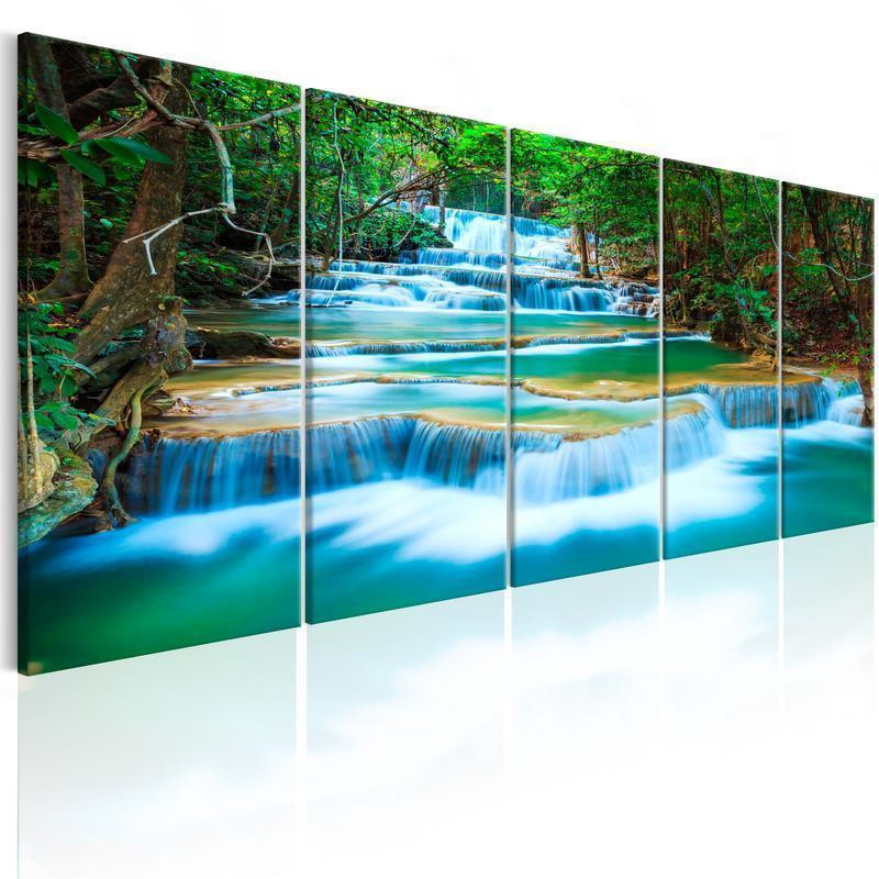 92,90 € Canvas Print - Sapphire Waterfalls I