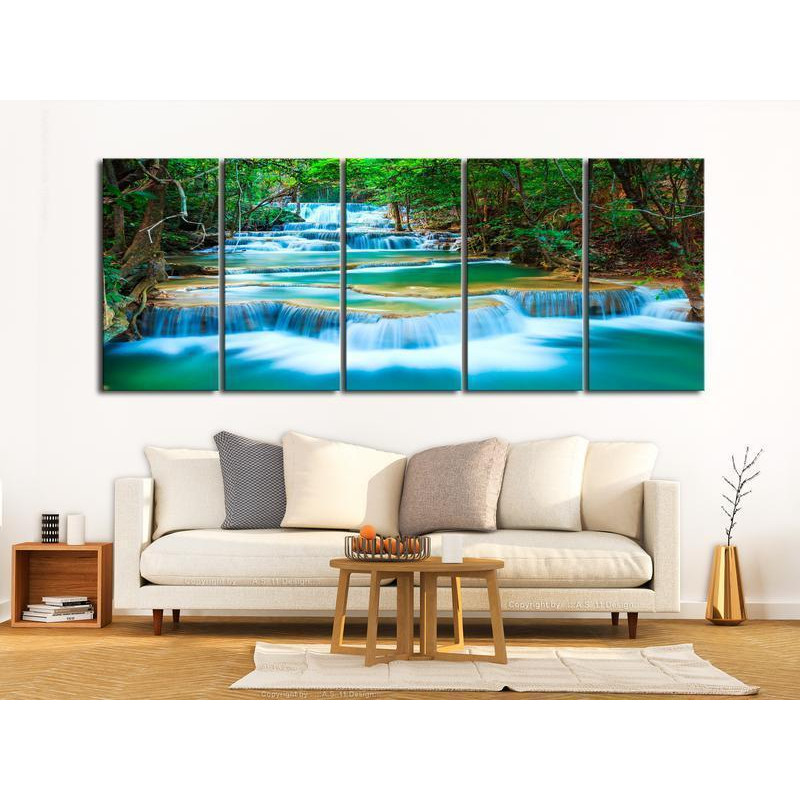 92,90 € Canvas Print - Sapphire Waterfalls I