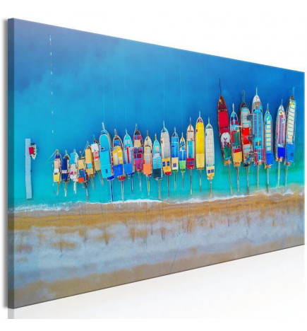 82,90 €Tableau - Colourful Boats (1 Part) Narrow